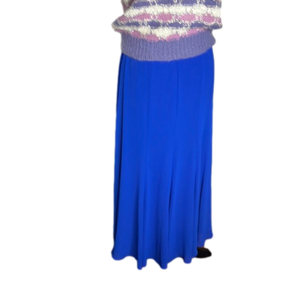 NWT Blue Maxi Length Flowy Skirt size 14 - Picture 1 of 10